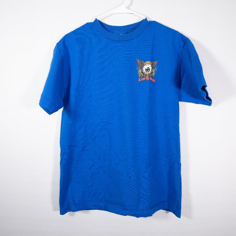 Santa Cruz Skateboards EAGLE EYE Shirt BLUE